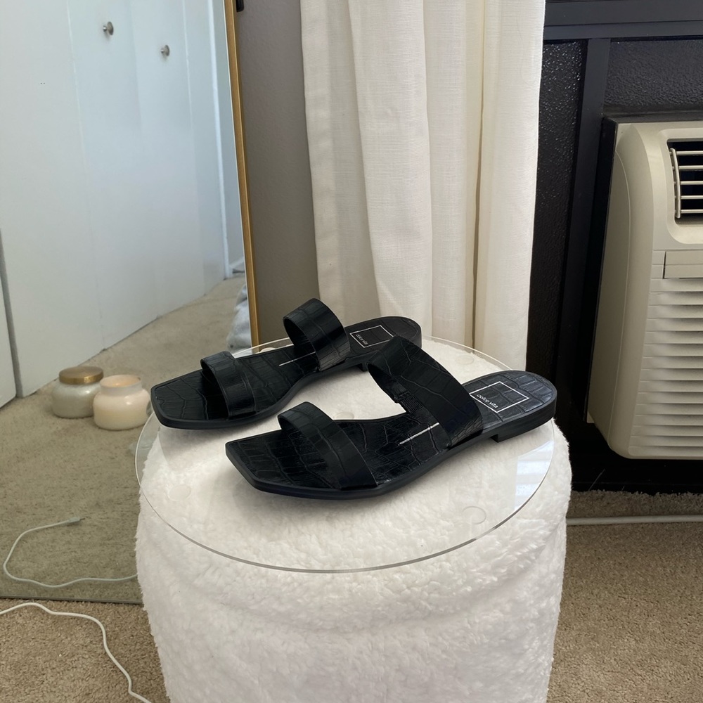 Dolce Vita black square toe sandal